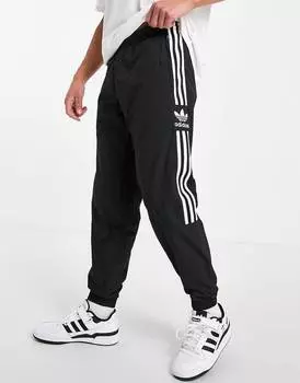 Черные джоггеры с замком adidas Originals adicolor
