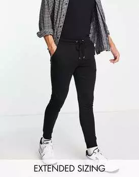Черные джоггеры скинни ASOS DESIGN
