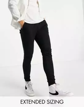 Черные джоггеры скинни ASOS DESIGN - BLACK