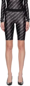 Черные фирменные шорты Versace Jeans Couture