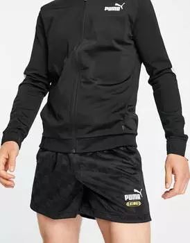 Черные футбольные шорты Puma
