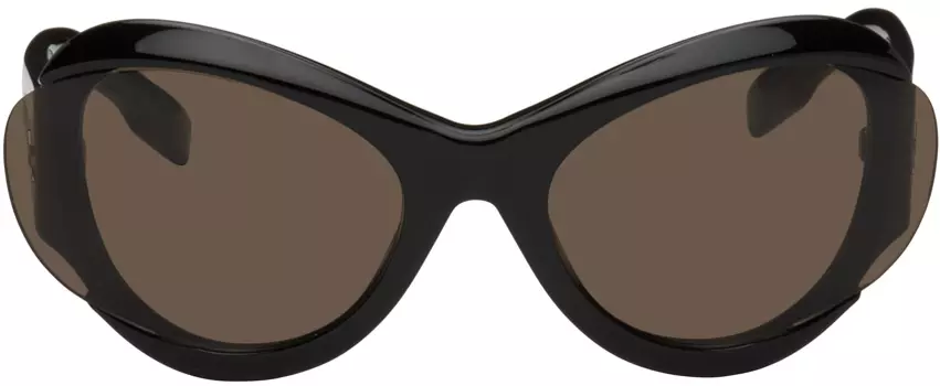 Черные футуристические солнцезащитные очки MCQ