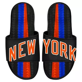 Черные гелевые шлепанцы ISlide New York Knicks 2022/23 City Edition