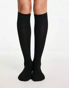Черные гольфы ASOS DESIGN