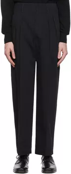 Черные хлопковые брюки LEMAIRE