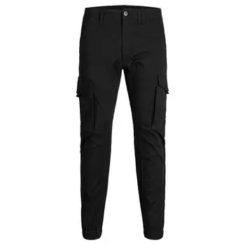 Черные хлопковые джинсы и брюки Jack & Jones