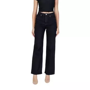 Черные хлопковые джинсы и брюки Vero Moda