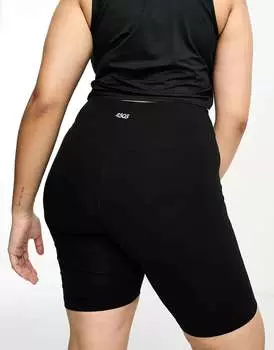 Черные хлопковые леггинсы 8 дюймов ASOS Curve Icon