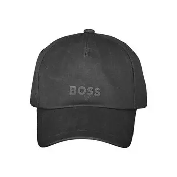 Черные хлопковые шапка и кепка Hugo Boss