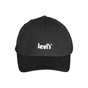 Черные хлопковые шапка и кепка Levis