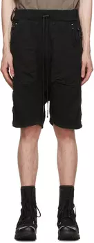 Черные хлопковые шорты Boris Bidjan Saberi