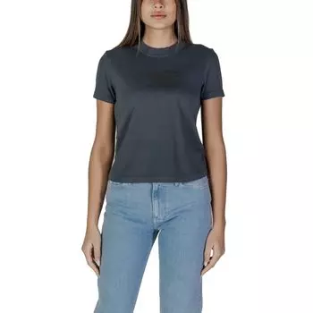 Черные хлопковые топ и футболка Calvin Klein Jeans