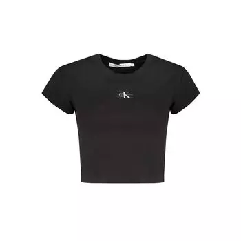 Черные хлопковые топ и футболка Calvin Klein