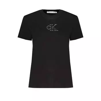 Черные хлопковые топ и футболка Calvin Klein