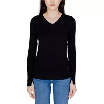 Черные хлопковые топ и футболка GUESS