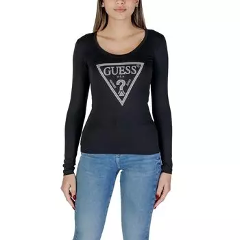 Черные хлопковые топ и футболка GUESS