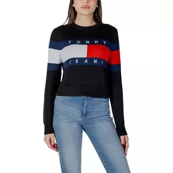 Черные хлопковые топ и футболка Rigenerato Tommy Jeans