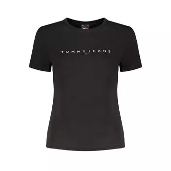 Черные хлопковые топ и футболка Tommy Hilfiger
