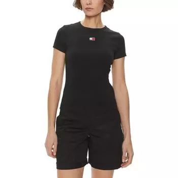 Черные хлопковые топ и футболка Tommy Jeans