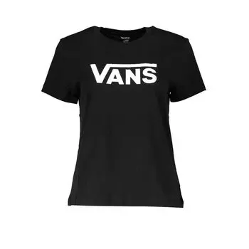 Черные хлопковые топ и футболка Vans