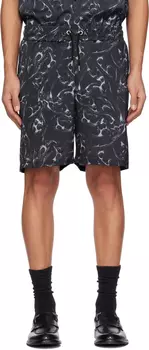 Черные хромированные шорты Han Kjobenhavn