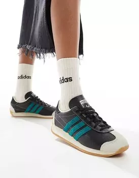 Черные и бензиновые кроссовки adidas Originals – Country OG