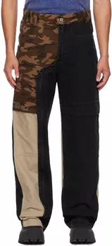 Черные и хаки Гибридные джинсы FE Черный/Камуфляжный BARRAGN