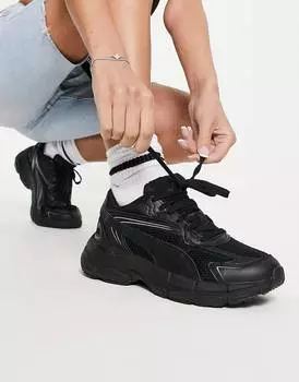 Черные и серебристые кроссовки Puma Teveris Nitro
