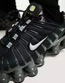 Черные и серебристые кроссовки унисекс Nike Shox TL