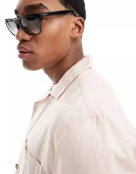 Черные и серые круглые солнцезащитные очки Ray-Ban с градиентом