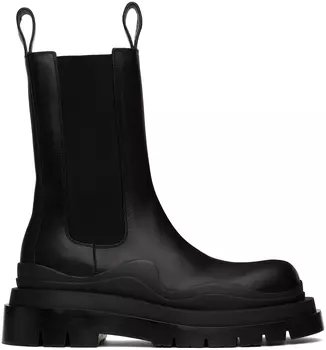Черные и синие сапоги из покрышек Bottega Veneta