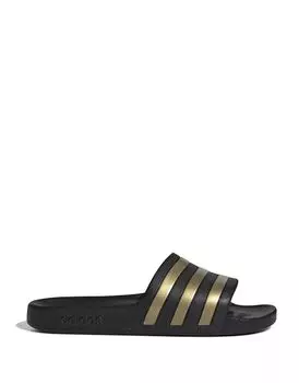 Черные и золотые шлепанцы adidas Sportswear Adilette adidas performance