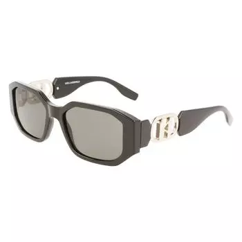 Черные инжектированные солнцезащитные очки Karl Lagerfeld