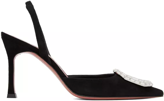 черные каблуки камелии Amina Muaddi