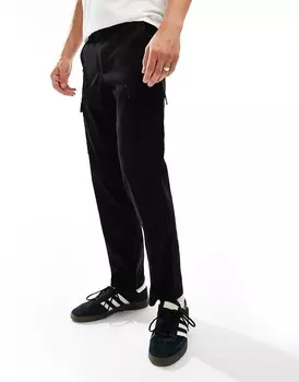 Черные карго прямого кроя ONLY & SONS