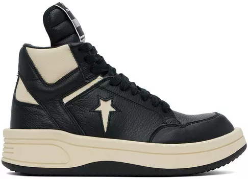 Черные кеды Converse Edition TURBOWPN Mid Rick Owens DRKSHDW, Black/Natural