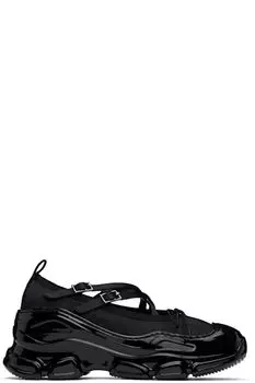 Черные классические балетки Criss Cross Tracker Simone Rocha