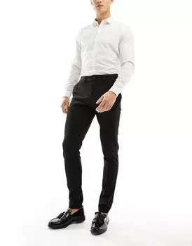 Черные классические брюки из джерси узкого кроя Jack & Jones Premium