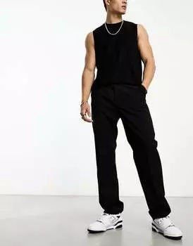 Черные классические костюмные брюки Weekday Lewis