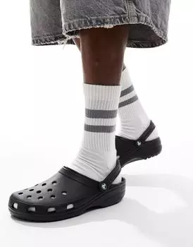 Черные классические сабо Crocs