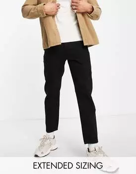 Черные классические строгие джинсы ASOS DESIGN