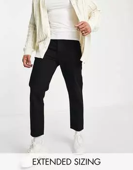 Черные классические строгие джинсы ASOS DESIGN
