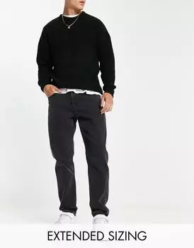 Черные классические узкие джинсы ASOS