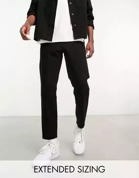 Черные классические жесткие джинсы ASOS