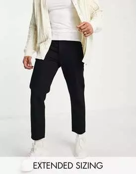 Черные классические жесткие джинсы ASOS DESIGN