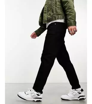 Черные классические жесткие джинсы без выцветания ASOS DESIGN