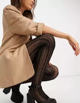 Черные колготки ASOS Pelerine