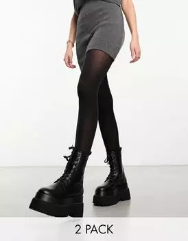 Черные колготки плотностью 40 ден Vero Moda, 2 шт