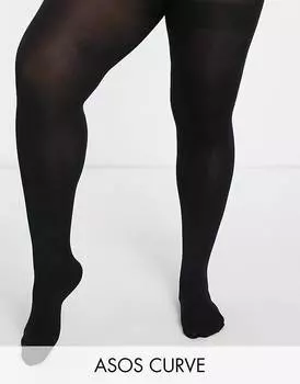 Черные колготки плотностью 80 ден ASOS DESIGN Curve