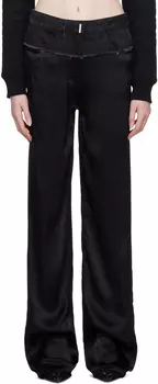 Черные комбинированные джинсы Givenchy
